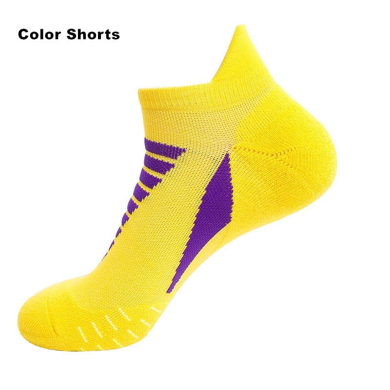Professional Running Socks Cotton Thick Terry Socks Summer Basketball Tennis Men Sports Socks Shock Absorption Moisture Wicking - Yallafit 0