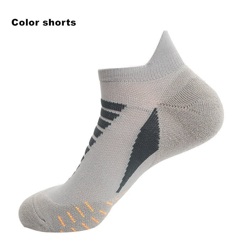 Professional Running Socks Cotton Thick Terry Socks Summer Basketball Tennis Men Sports Socks Shock Absorption Moisture Wicking - Yallafit 0