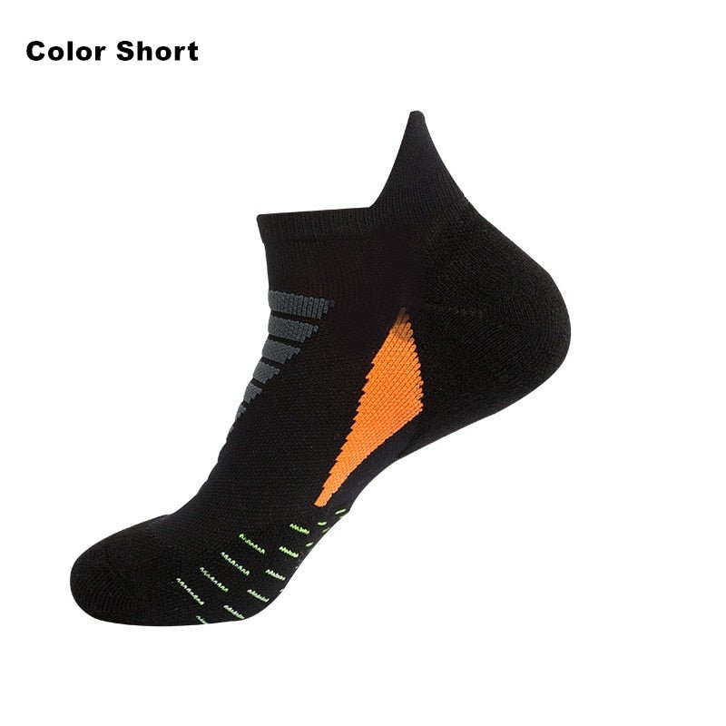 Professional Running Socks Cotton Thick Terry Socks Summer Basketball Tennis Men Sports Socks Shock Absorption Moisture Wicking - Yallafit 0