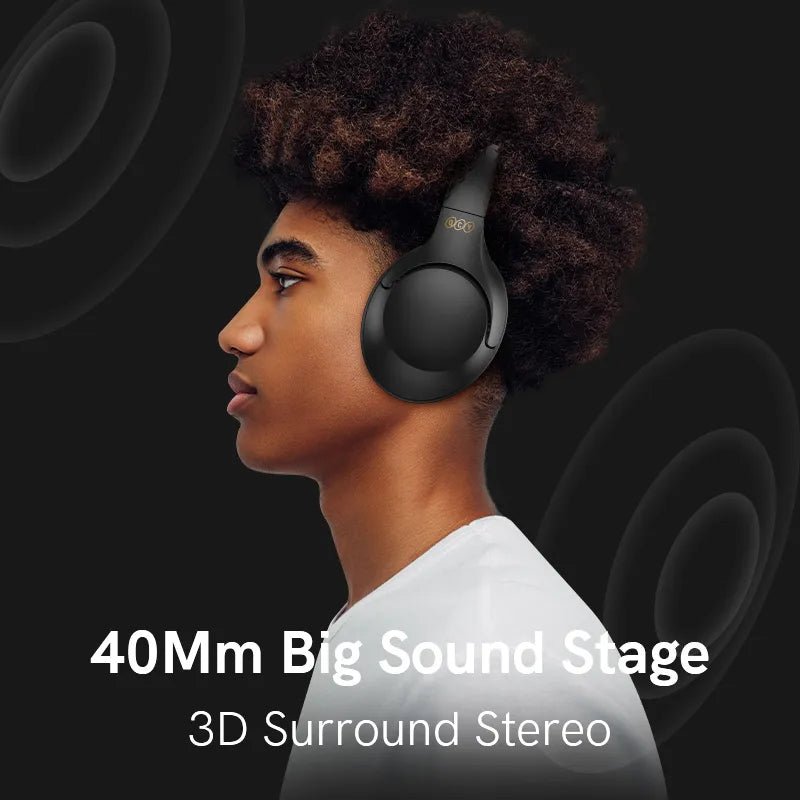 QCY H2 H2pro Wireless Headphones Bluetooth 5.3 Earphones BASS HIFI Stereo Headset 78ms Low Latency for Music Gaming 60H Playtime - Yallafit