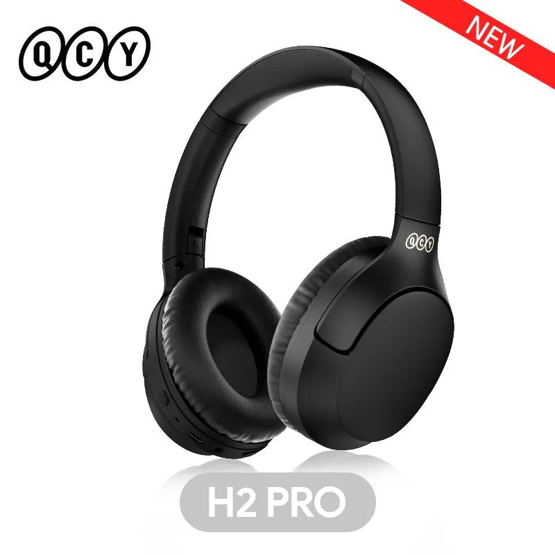 QCY H2 H2pro Wireless Headphones Bluetooth 5.3 Earphones BASS HIFI Stereo Headset 78ms Low Latency for Music Gaming 60H Playtime - Yallafit