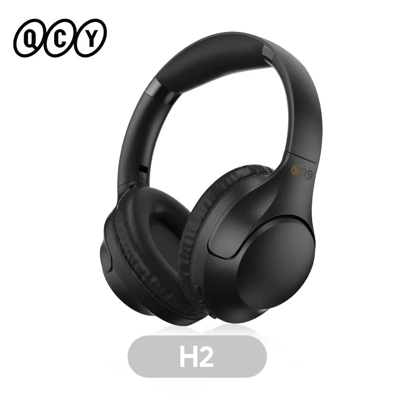 QCY H2 H2pro Wireless Headphones Bluetooth 5.3 Earphones BASS HIFI Stereo Headset 78ms Low Latency for Music Gaming 60H Playtime - Yallafit