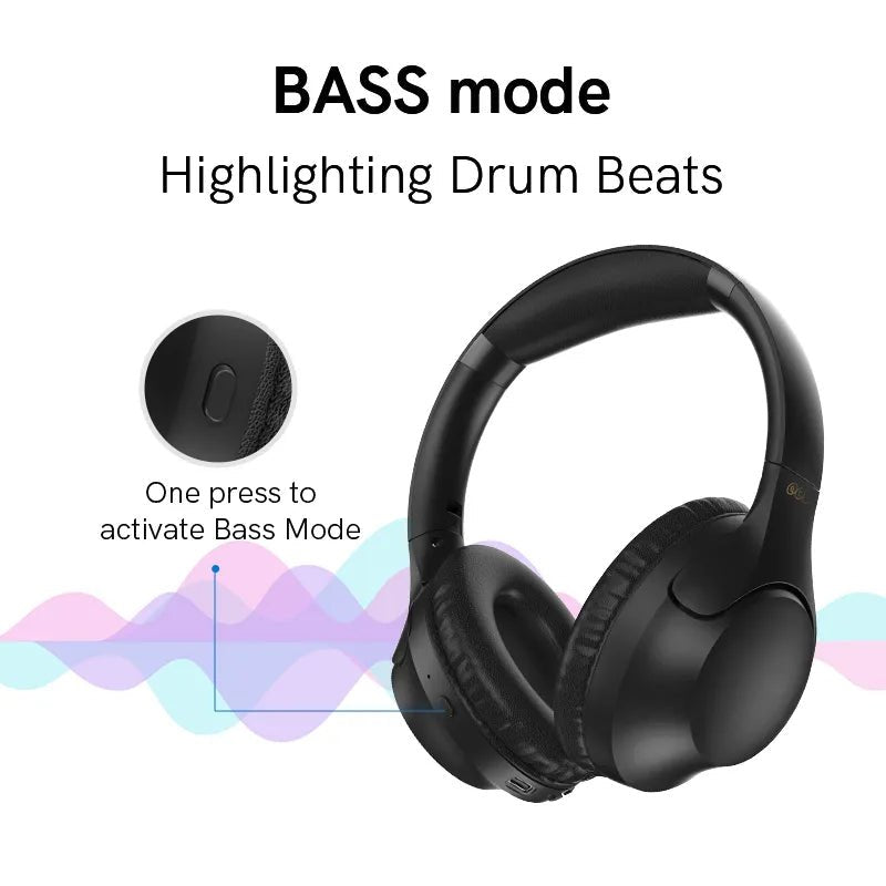 QCY H2 H2pro Wireless Headphones Bluetooth 5.3 Earphones BASS HIFI Stereo Headset 78ms Low Latency for Music Gaming 60H Playtime - Yallafit