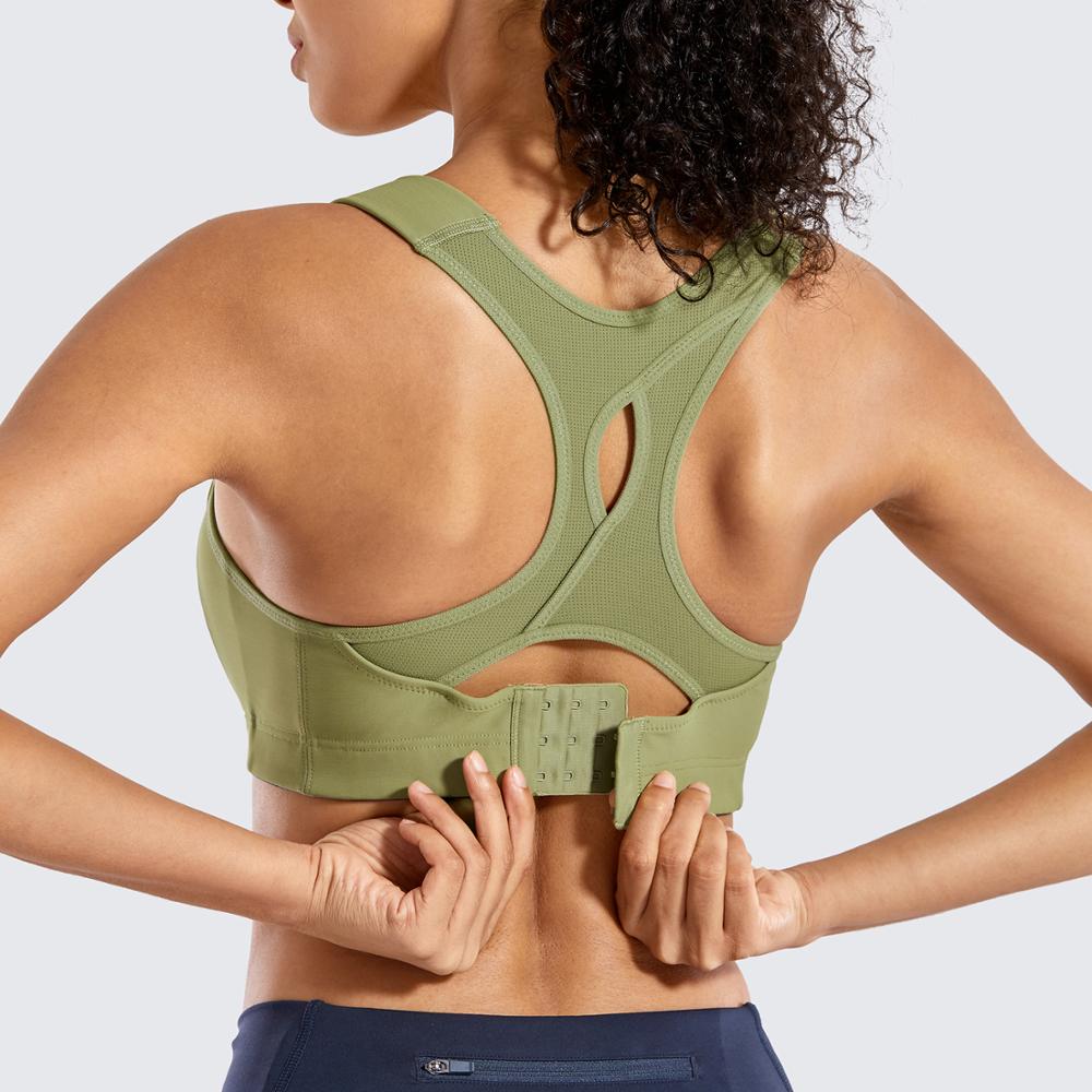 Racerback Sports Bra For Women Gym High Impact Full Coverage Push Up Crop Tank Tops Fitness Gym Clothing Yoga Vests Streetwear - Yallafit