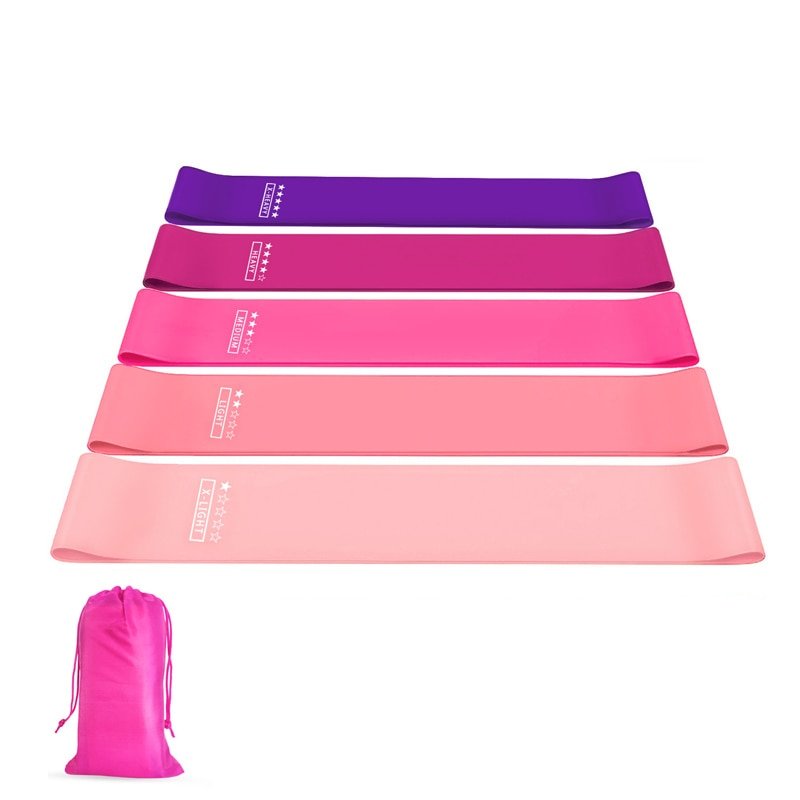Resistance Bands Gym Equipment Elastic Fitness Bands 5-40lb Rubber Bands For Fitness Yoga Sport Pilates Booty Bands Home Gym - Yallafit 0