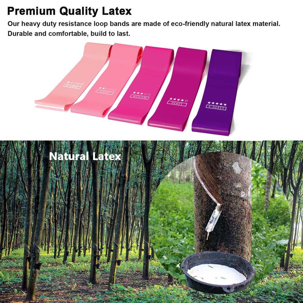 Resistance Bands Gym Equipment Elastic Fitness Bands 5-40lb Rubber Bands For Fitness Yoga Sport Pilates Booty Bands Home Gym - Yallafit 0