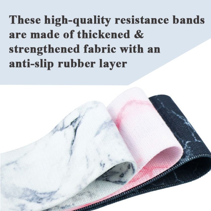 Resistance Bands Set Fitness Exercise Elastic Booty Bands Logo Training Workout Sport Yoga Strength Gym Equipment - Yallafit 0