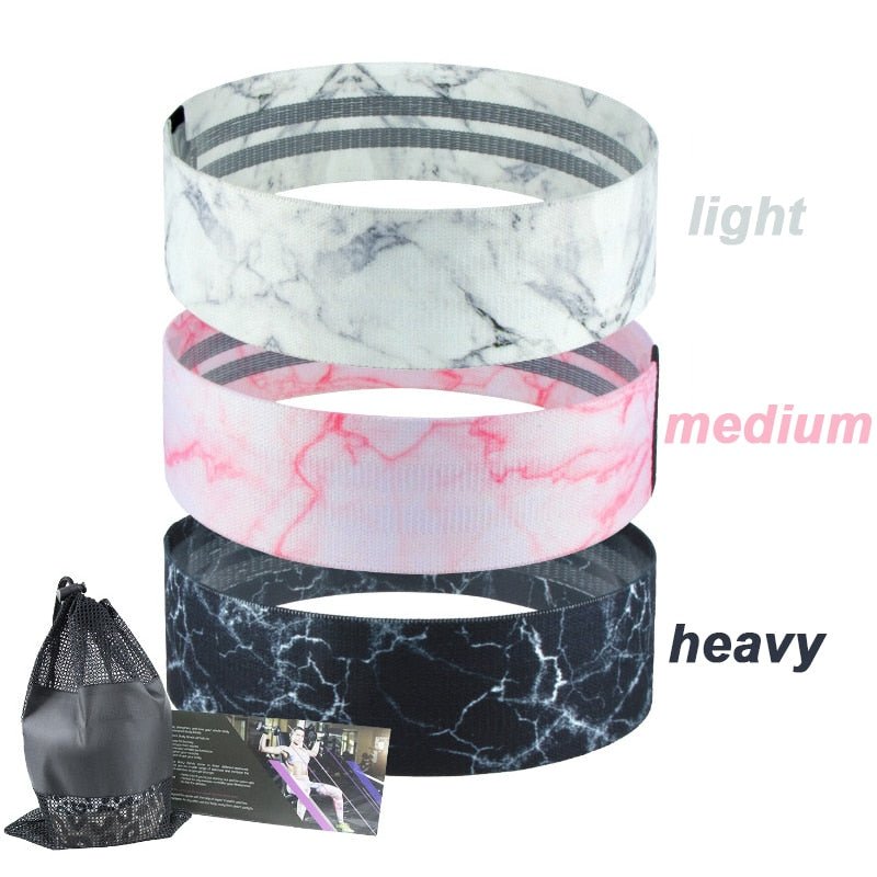 Resistance Bands Set Fitness Exercise Elastic Booty Bands Logo Training Workout Sport Yoga Strength Gym Equipment - Yallafit 0