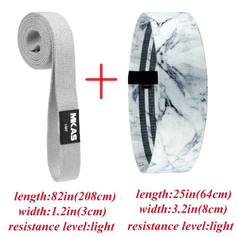 Resistance Bands Set Fitness Exercise Elastic Booty Bands Logo Training Workout Sport Yoga Strength Gym Equipment - Yallafit 0