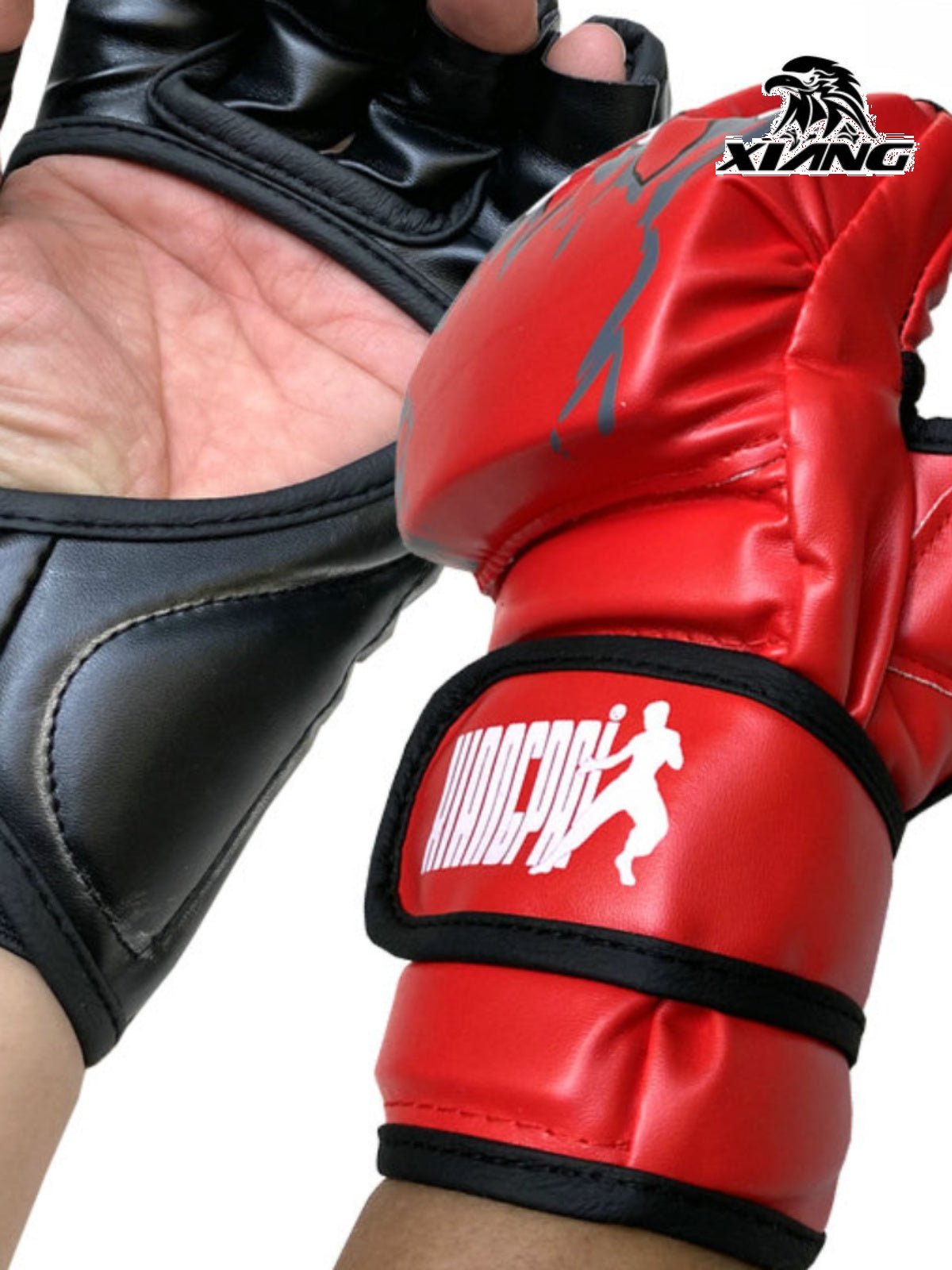 Ring Card Ufcmma Half Finger Boxing Glove Open Finger Adult Five Finger Sanda Muay Thai Fight Training Fighting Boxing Gloves - Yallafit