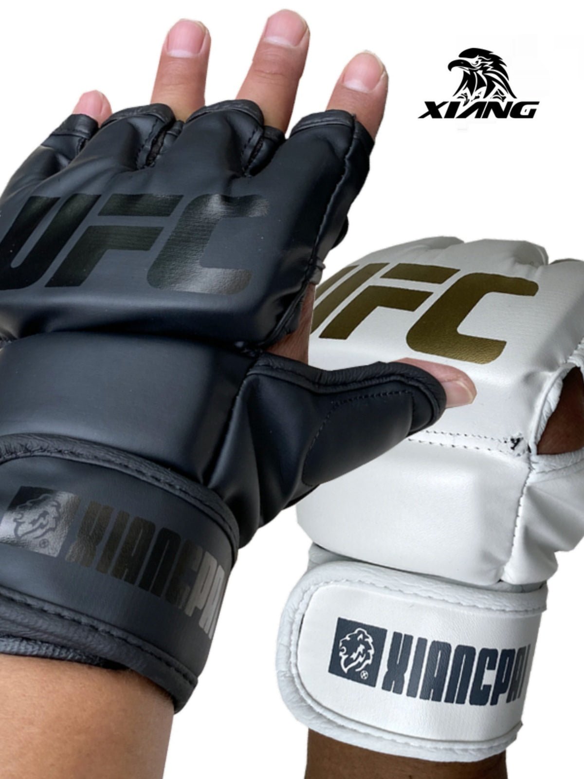 Ring Card Ufcmma Half Finger Boxing Glove Open Finger Adult Five Finger Sanda Muay Thai Fight Training Fighting Boxing Gloves - Yallafit