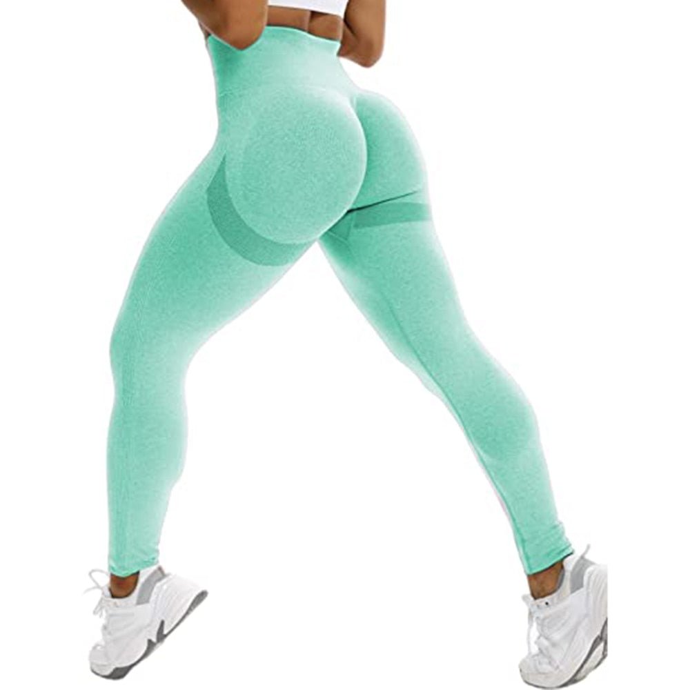 Seamless Leggings Fitness Booty Yoga Pants Women High Waist Workout Running Activewear Push Up Sports Clothing Gym Girl Tights - Yallafit