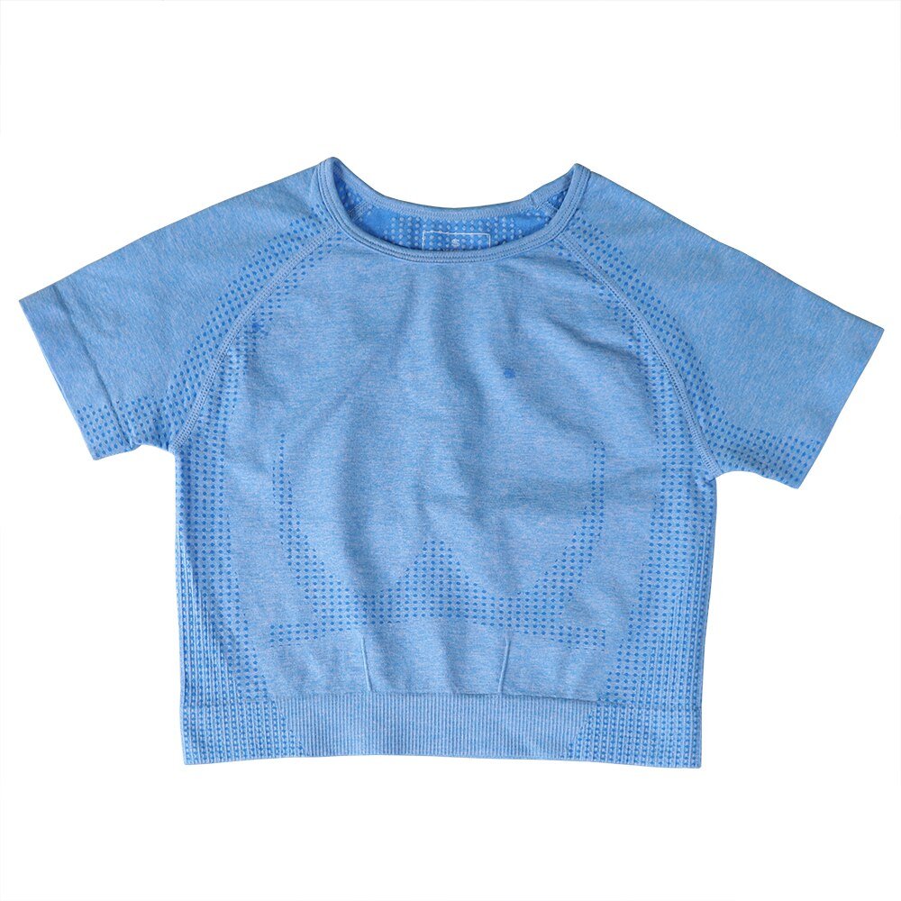 Seamless Yoga Top Long Sleeve Workout Tops for Women Fitness Vital Gym Crop Top Athletic Gym Shirt Women Sportswear Short Active - Yallafit 0