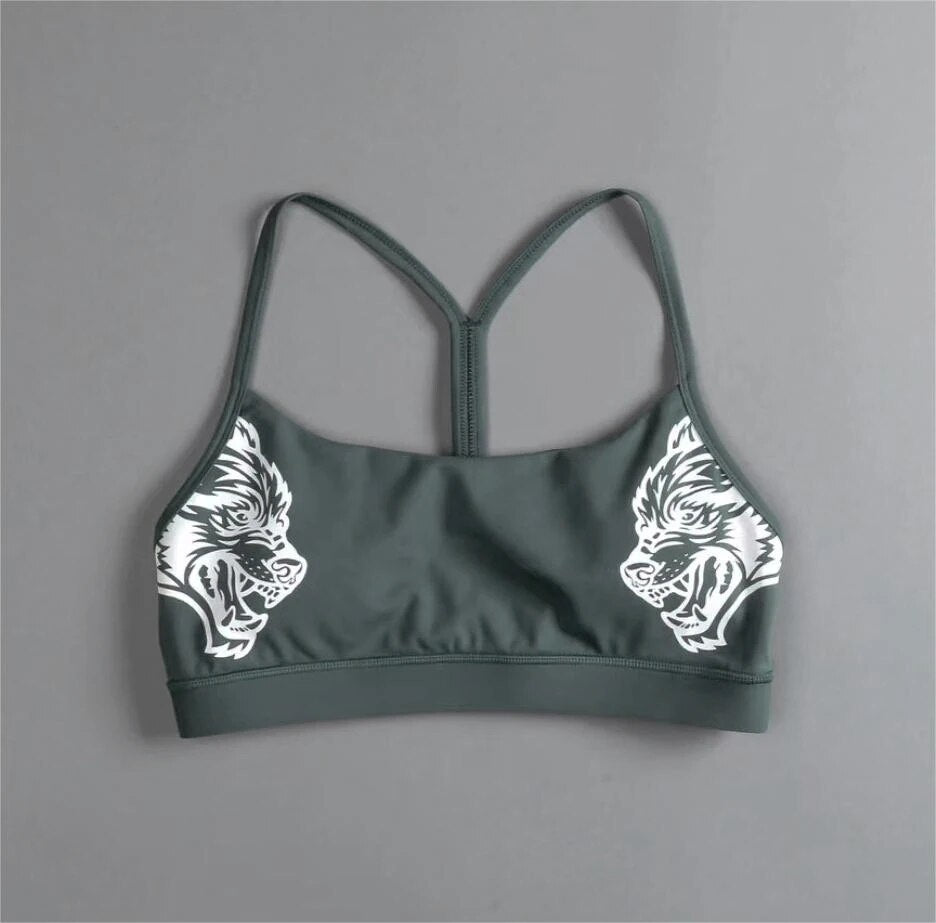 She Darc Wolves Sport Gym Skinny Tanks & Camis Workout Fitness Sexy Sporty Women Clothing Bodybuilding Running Darcs Bras - Yallafit