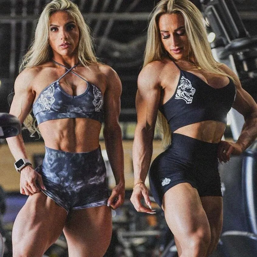 She Darc Wolves Sport Gym Skinny Tanks & Camis Workout Fitness Sexy Sporty Women Clothing Bodybuilding Running Darcs Bras - Yallafit