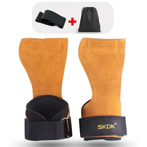 SKDK Weight Lifting Grip Gym Crossfit Trainining fitnes gear Hand Grips Gymnastics Gloves Grips Anti-Skid Gym Fitness Gloves - Yallafit 0
