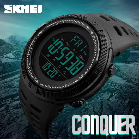 SKMEI Brand Men Sports Watches Fashion Chronos Countdown Waterproof LED Digital Watch Man Military Wrist Watch Relogio Masculino - Yallafit 0