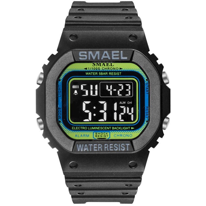 SMAEL Digital Watch Men Sports Watches LED Military Army Camouflage Wrist Watch For Boy Waterproof Top Brand Student Stopwatch - Yallafit 0