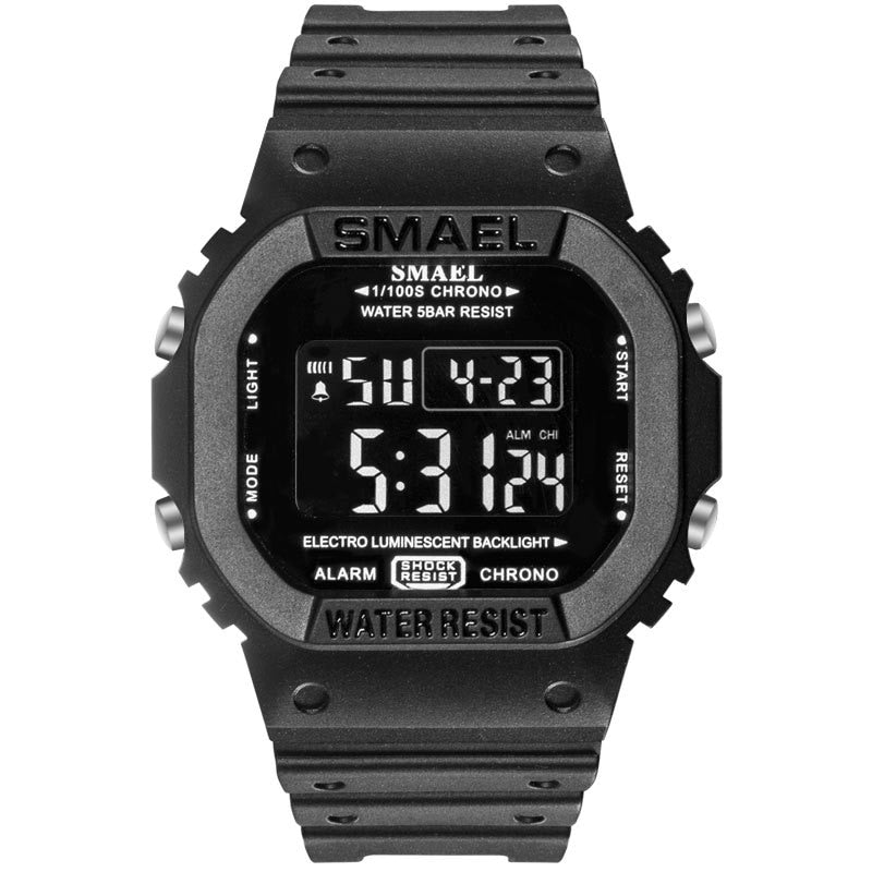 SMAEL Digital Watch Men Sports Watches LED Military Army Camouflage Wrist Watch For Boy Waterproof Top Brand Student Stopwatch - Yallafit 0