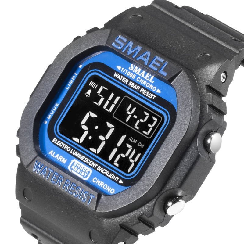 SMAEL Digital Watch Men Sports Watches LED Military Army Camouflage Wrist Watch For Boy Waterproof Top Brand Student Stopwatch - Yallafit 0