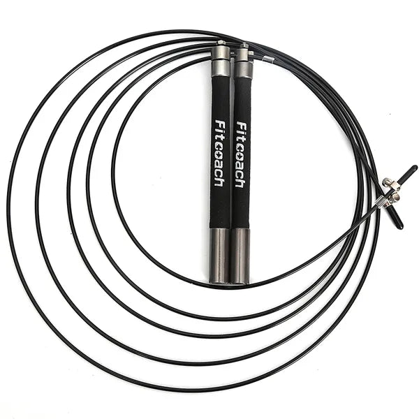 Speed Jump Rope Ball Bearing Metal Handle Sport Skipping,Stainless Steel Cable Crossfit Fitness Equipment - Yallafit