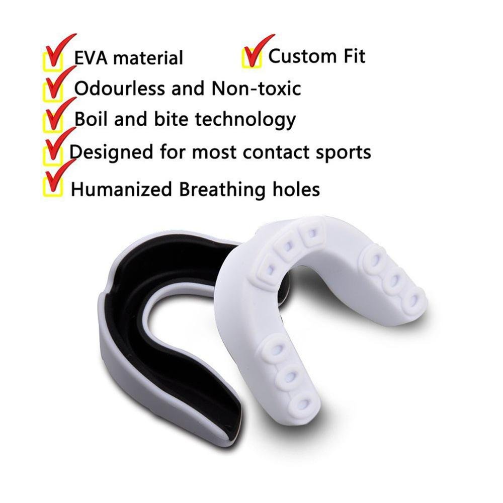 Sport Mouth Guard EVA Teeth Protector Kids Youth Mouthguard Tooth Brace Protection for Basketball Rugby Boxing Karate - Yallafit 0