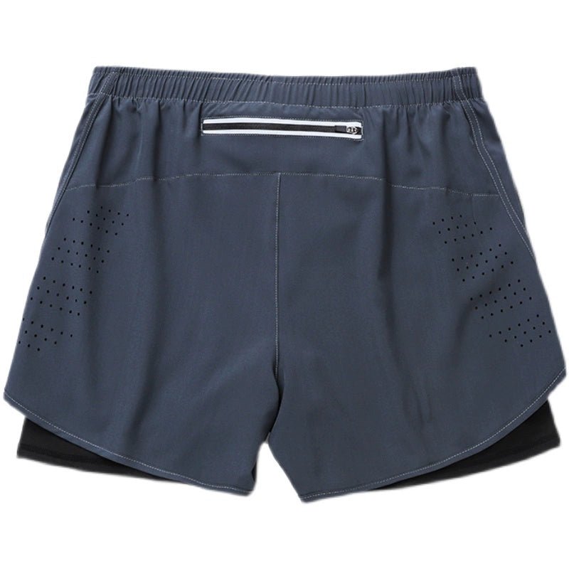 Spring and Summer Men's Breathable Quick-Dry Black Sports Shorts - Yallafit