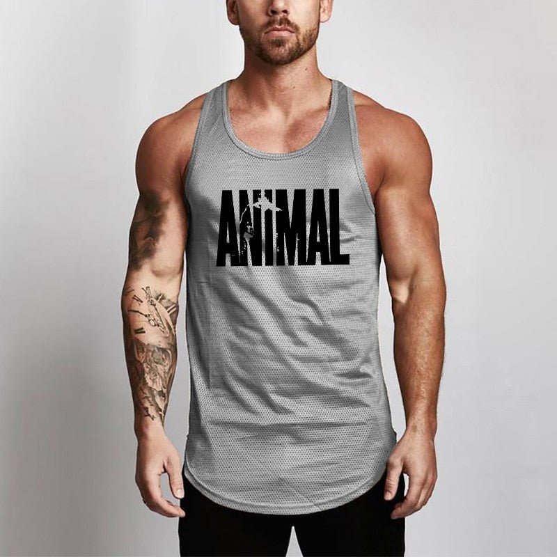 Summer Brand Fitness Tank Top Men Bodybuilding 2021 Gyms Clothing Fitness Men Shirt slim fit Vests Mesh Singlets Muscle Tops - Yallafit 0
