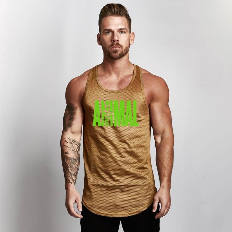 Summer Brand Fitness Tank Top Men Bodybuilding 2021 Gyms Clothing Fitness Men Shirt slim fit Vests Mesh Singlets Muscle Tops - Yallafit 0