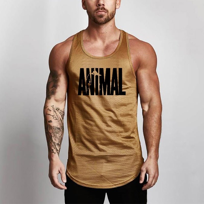 Summer Brand Fitness Tank Top Men Bodybuilding 2021 Gyms Clothing Fitness Men Shirt slim fit Vests Mesh Singlets Muscle Tops - Yallafit 0