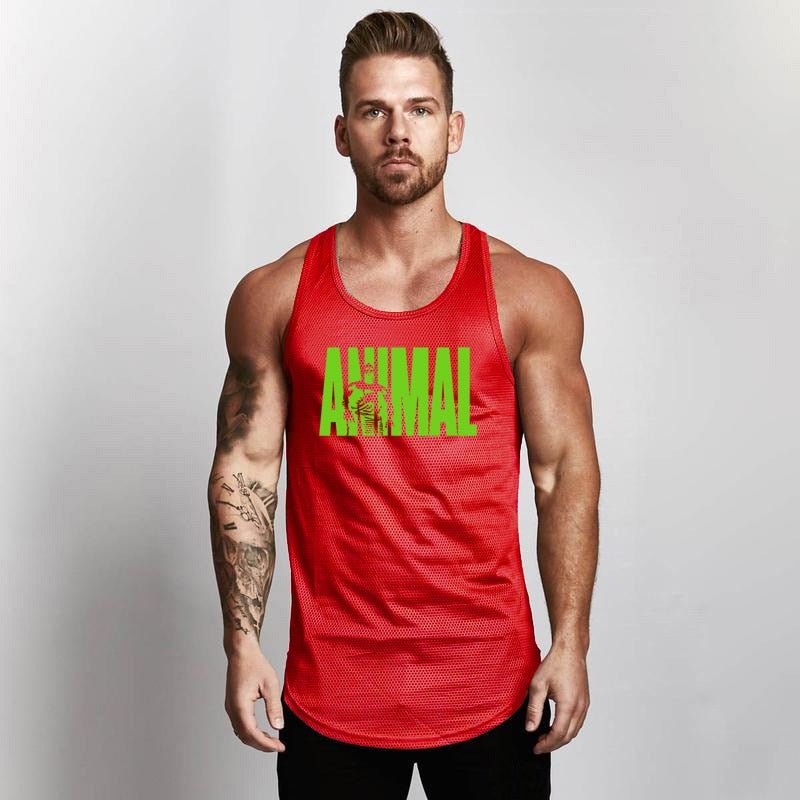 Summer Brand Fitness Tank Top Men Bodybuilding 2021 Gyms Clothing Fitness Men Shirt slim fit Vests Mesh Singlets Muscle Tops - Yallafit 0