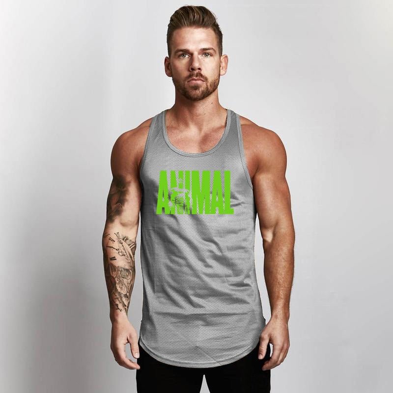 Summer Brand Fitness Tank Top Men Bodybuilding 2021 Gyms Clothing Fitness Men Shirt slim fit Vests Mesh Singlets Muscle Tops - Yallafit 0