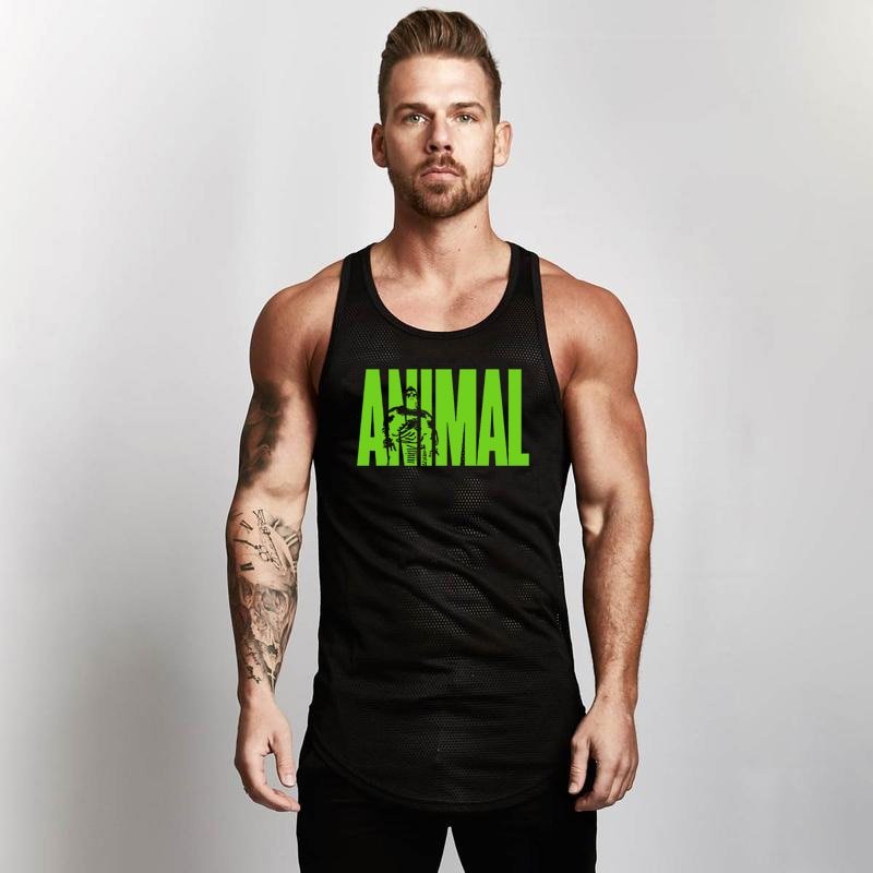 Summer Brand Fitness Tank Top Men Bodybuilding 2021 Gyms Clothing Fitness Men Shirt slim fit Vests Mesh Singlets Muscle Tops - Yallafit 0