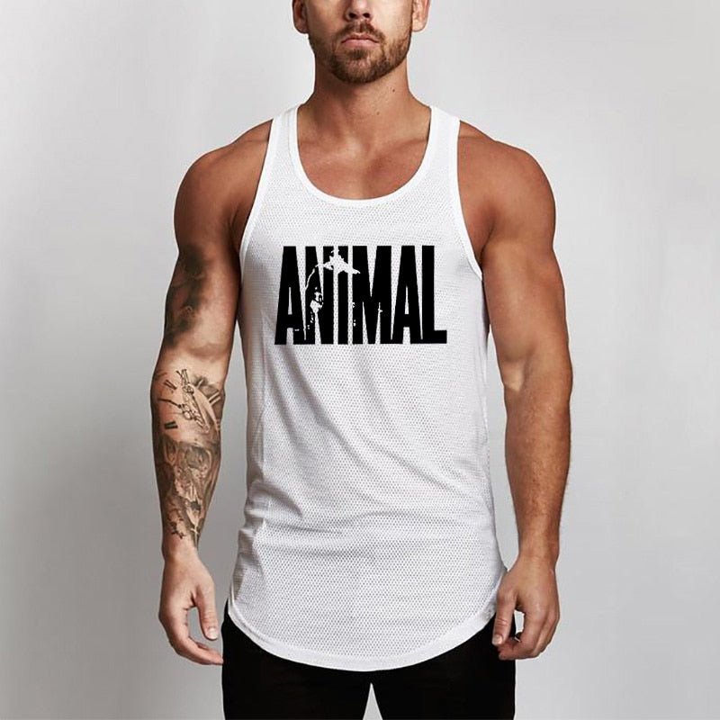 Summer Brand Fitness Tank Top Men Bodybuilding 2021 Gyms Clothing Fitness Men Shirt slim fit Vests Mesh Singlets Muscle Tops - Yallafit 0
