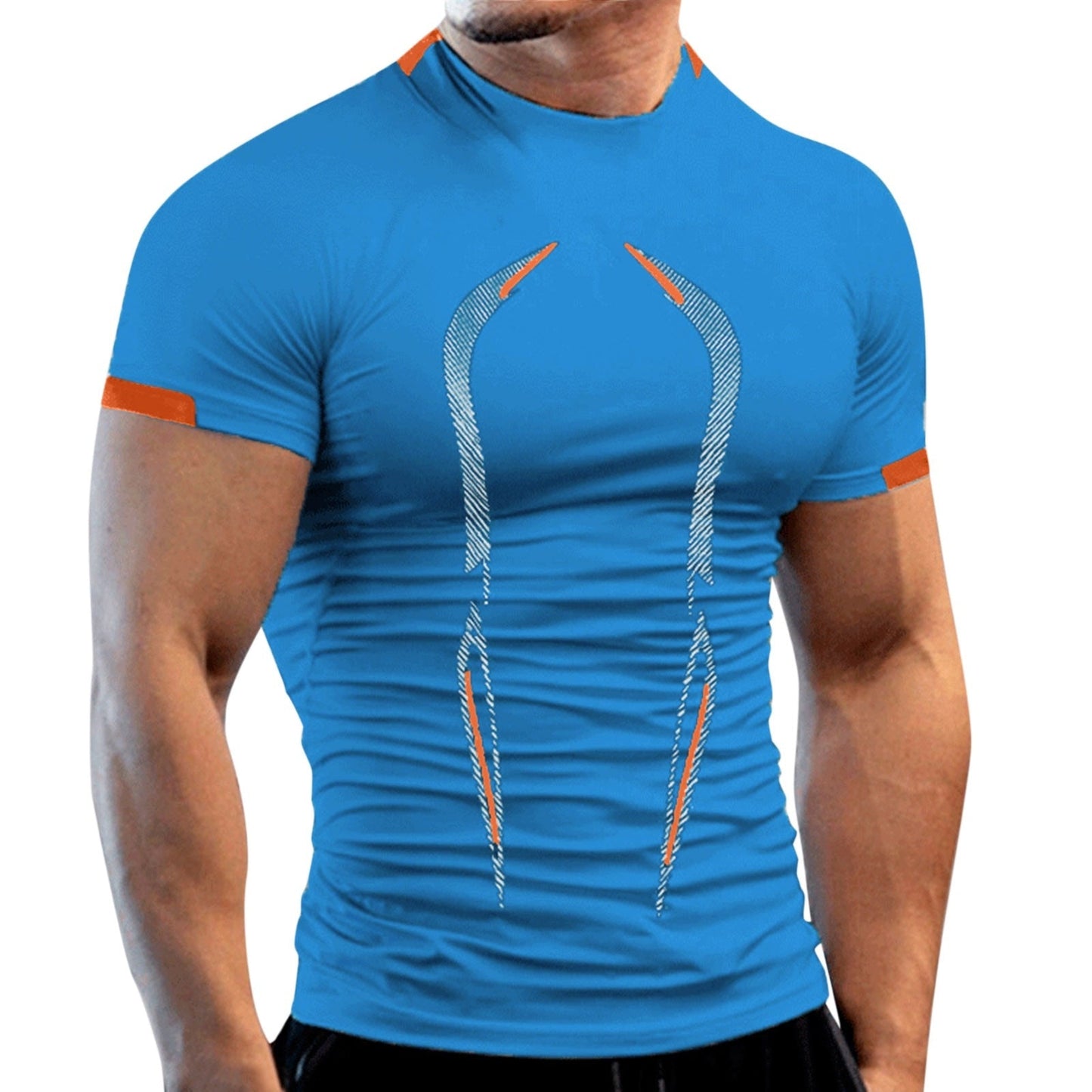 Summer Gym Shirt Sport T Shirt Men Quick Dry Running Shirt Men Workout Tees Fitness Tops Oversized Short Sleeve T-shirt Clothes - Yallafit 0