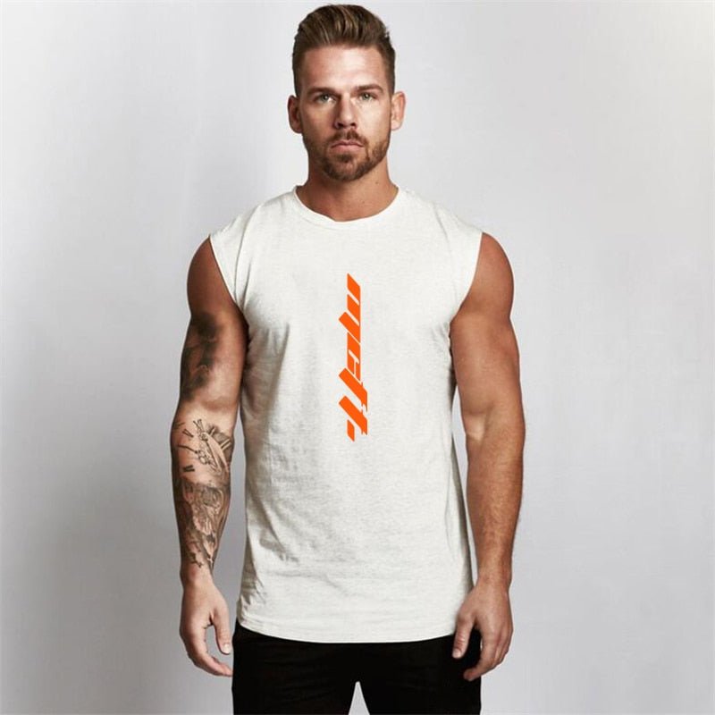 Summer Gym Tank Top Men Workout Sleeveless Shirt Bodybuilding Clothing Fitness Mens Sportswear Muscle Vests Men Tanktops - Yallafit
