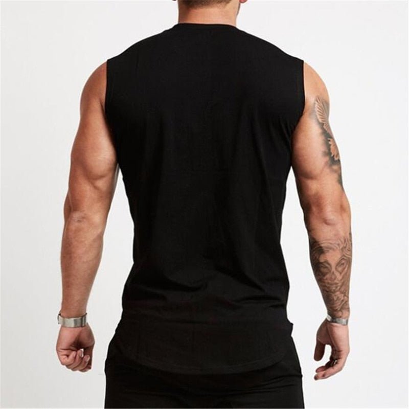 Summer Gym Tank Top Men Workout Sleeveless Shirt Bodybuilding Clothing Fitness Mens Sportswear Muscle Vests Men Tanktops - Yallafit