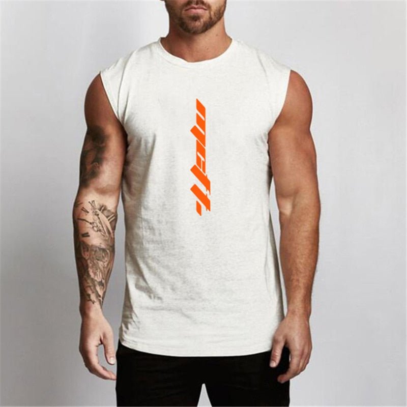 Summer Gym Tank Top Men Workout Sleeveless Shirt Bodybuilding Clothing Fitness Mens Sportswear Muscle Vests Men Tanktops - Yallafit