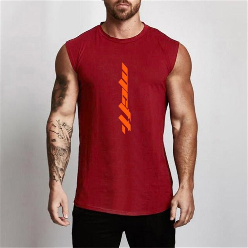Summer Gym Tank Top Men Workout Sleeveless Shirt Bodybuilding Clothing Fitness Mens Sportswear Muscle Vests Men Tanktops - Yallafit