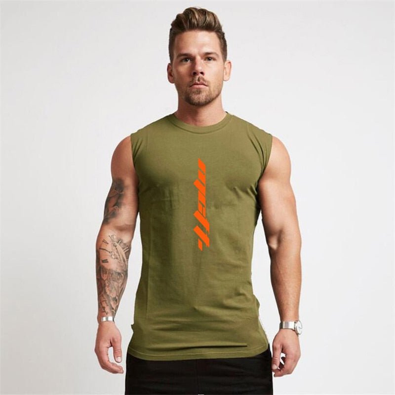 Summer Gym Tank Top Men Workout Sleeveless Shirt Bodybuilding Clothing Fitness Mens Sportswear Muscle Vests Men Tanktops - Yallafit