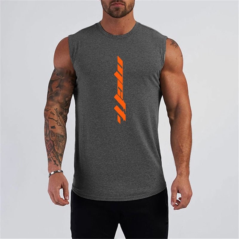 Summer Gym Tank Top Men Workout Sleeveless Shirt Bodybuilding Clothing Fitness Mens Sportswear Muscle Vests Men Tanktops - Yallafit