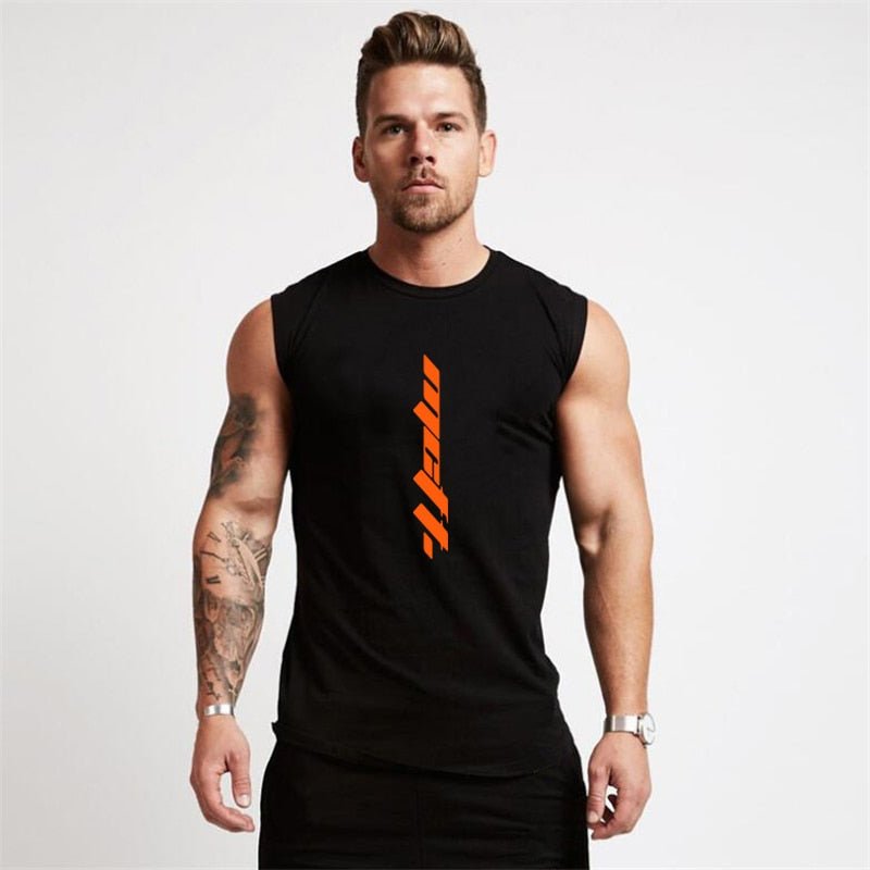 Summer Gym Tank Top Men Workout Sleeveless Shirt Bodybuilding Clothing Fitness Mens Sportswear Muscle Vests Men Tanktops - Yallafit
