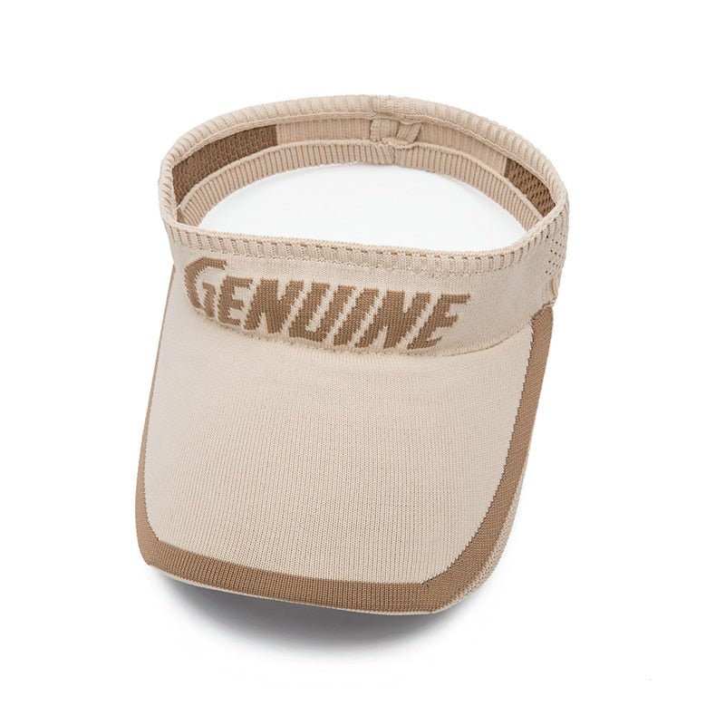 Summer Sun Visors Hat Caps Sports Quickly Dry Sun Hats Visors Sports Sun Visors For Women Genuine Black White Beach Sun Hat - Yallafit 0