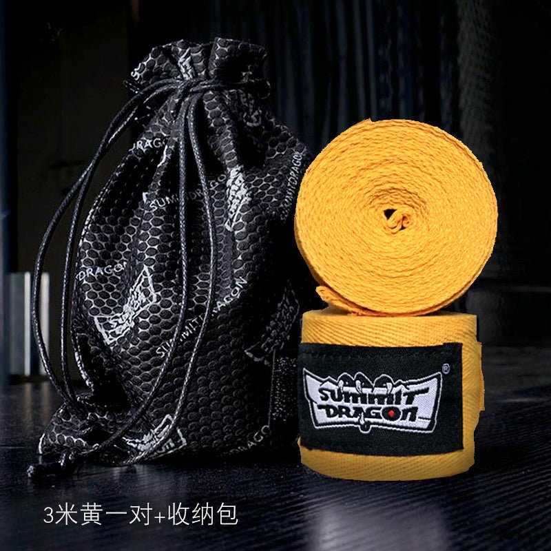 Summitdragon Non-Stretch Cotton Boxing Bandage Thai Boxing Sanda Boxing Bandage No Pilling Boxing Gloves Boxing Hand Wrap - Yallafit