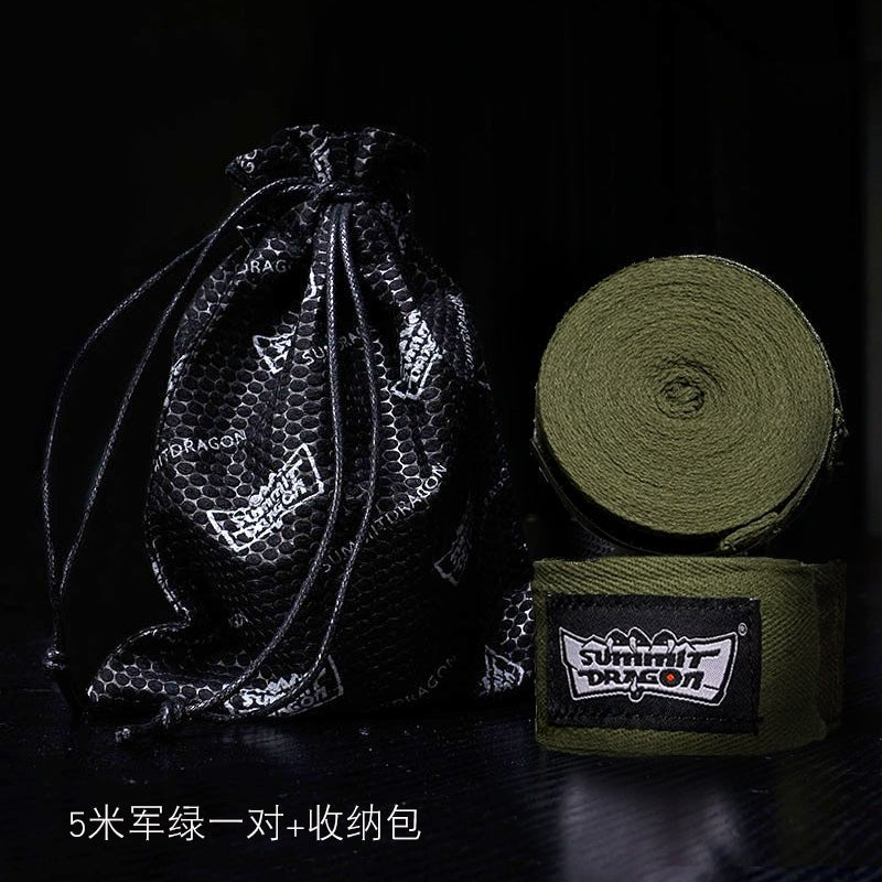 Summitdragon Non-Stretch Cotton Boxing Bandage Thai Boxing Sanda Boxing Bandage No Pilling Boxing Gloves Boxing Hand Wrap - Yallafit