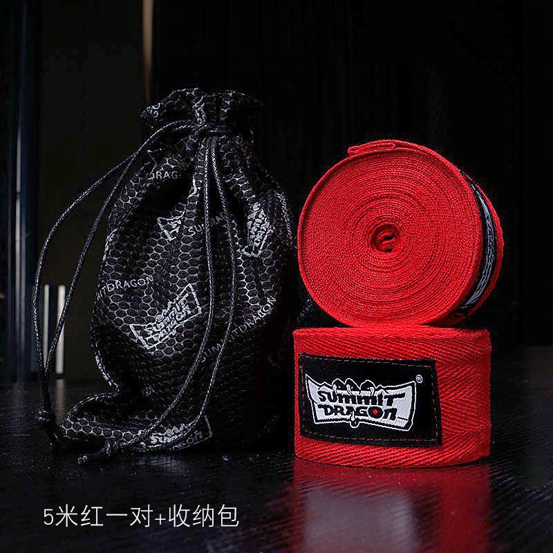 Summitdragon Non-Stretch Cotton Boxing Bandage Thai Boxing Sanda Boxing Bandage No Pilling Boxing Gloves Boxing Hand Wrap - Yallafit