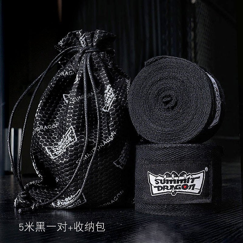 Summitdragon Non-Stretch Cotton Boxing Bandage Thai Boxing Sanda Boxing Bandage No Pilling Boxing Gloves Boxing Hand Wrap - Yallafit