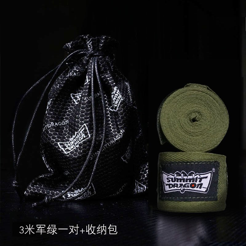 Summitdragon Non-Stretch Cotton Boxing Bandage Thai Boxing Sanda Boxing Bandage No Pilling Boxing Gloves Boxing Hand Wrap - Yallafit