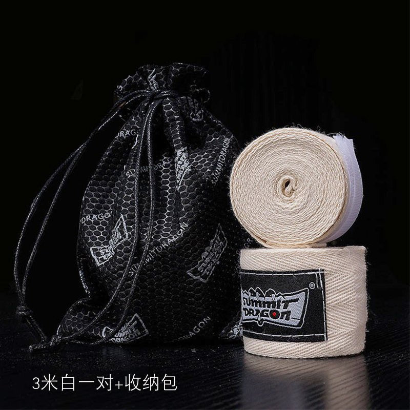 Summitdragon Non-Stretch Cotton Boxing Bandage Thai Boxing Sanda Boxing Bandage No Pilling Boxing Gloves Boxing Hand Wrap - Yallafit