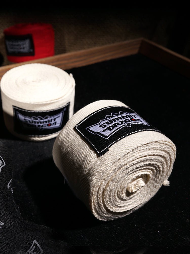 Summitdragon Non-Stretch Cotton Boxing Bandage Thai Boxing Sanda Boxing Bandage No Pilling Boxing Gloves Boxing Hand Wrap - Yallafit
